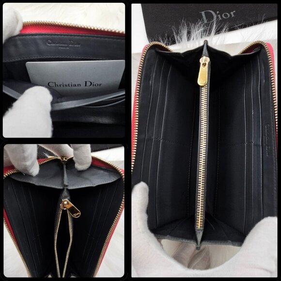 Dior Venis Leather Zip Around Wallet - Picture 5 of 17